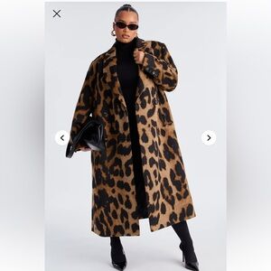 Leopard Print Women's Coat